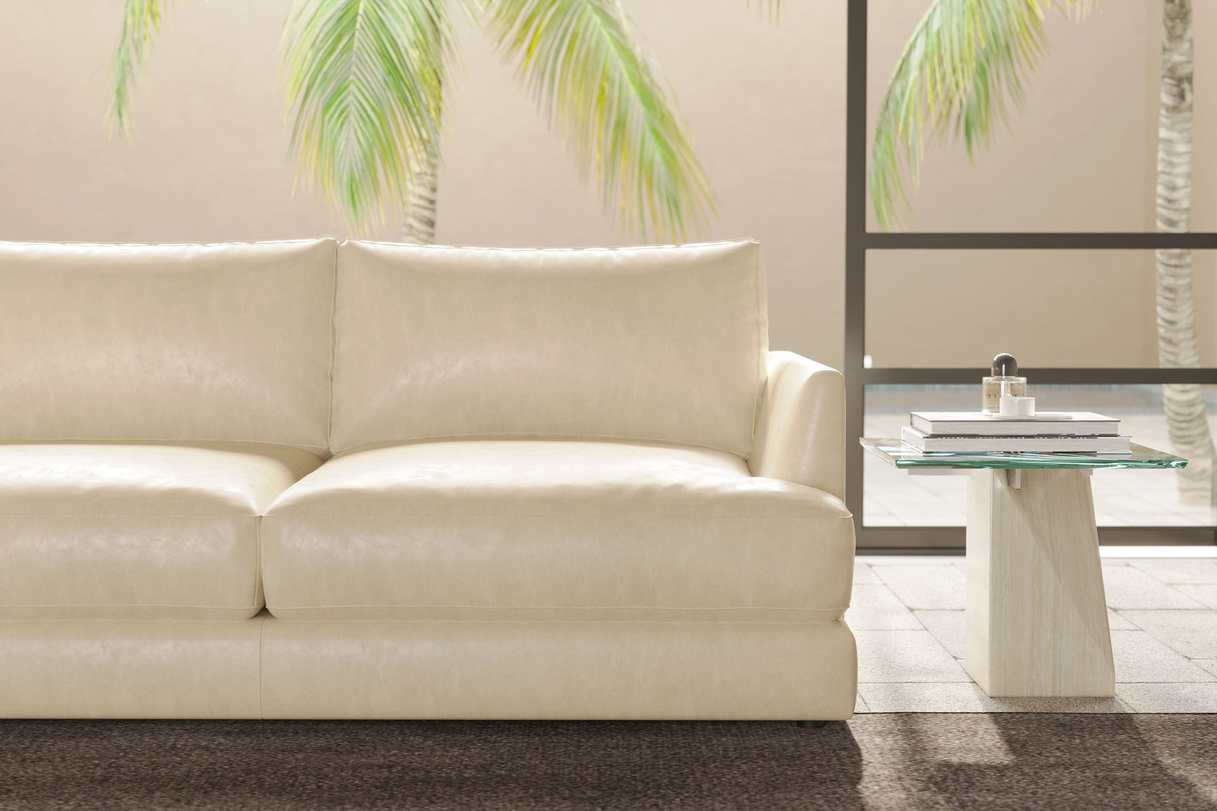 Canapé en cuir Serena