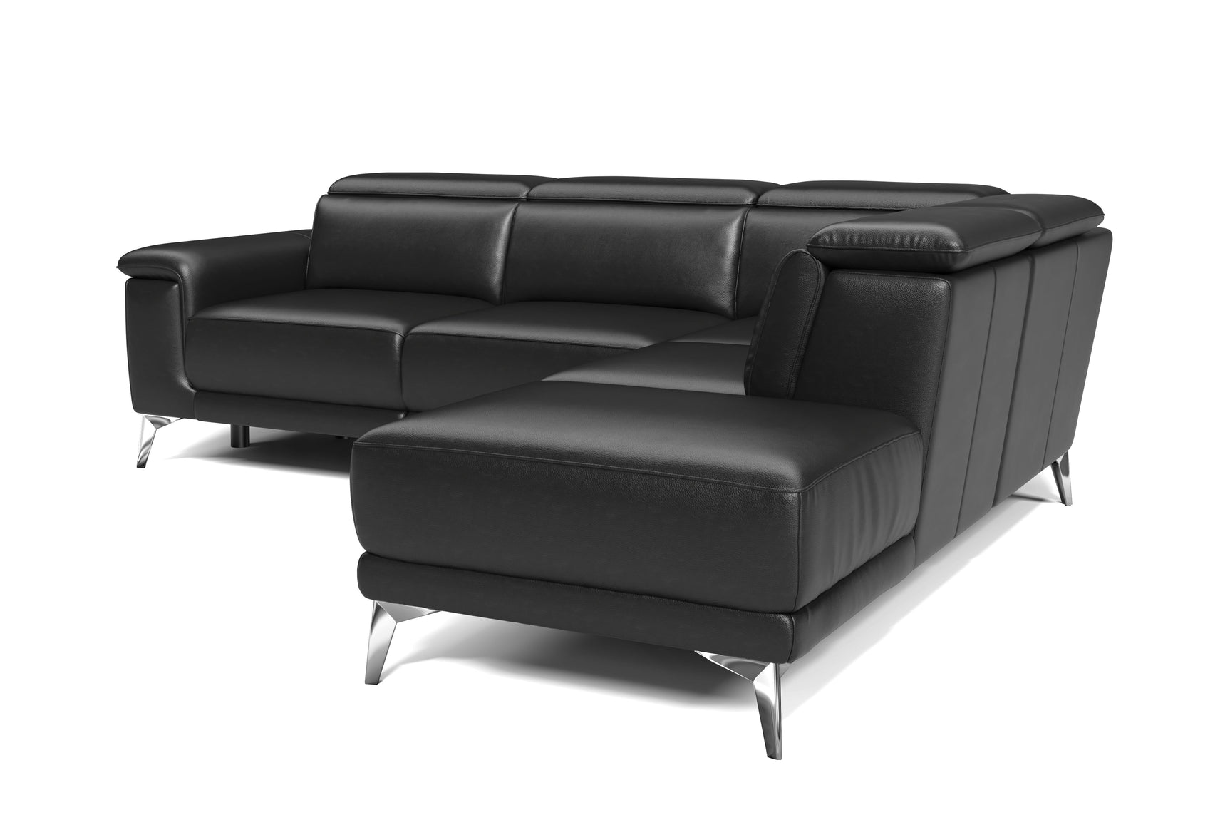 Sofá seccional reclinable de cuero Pista