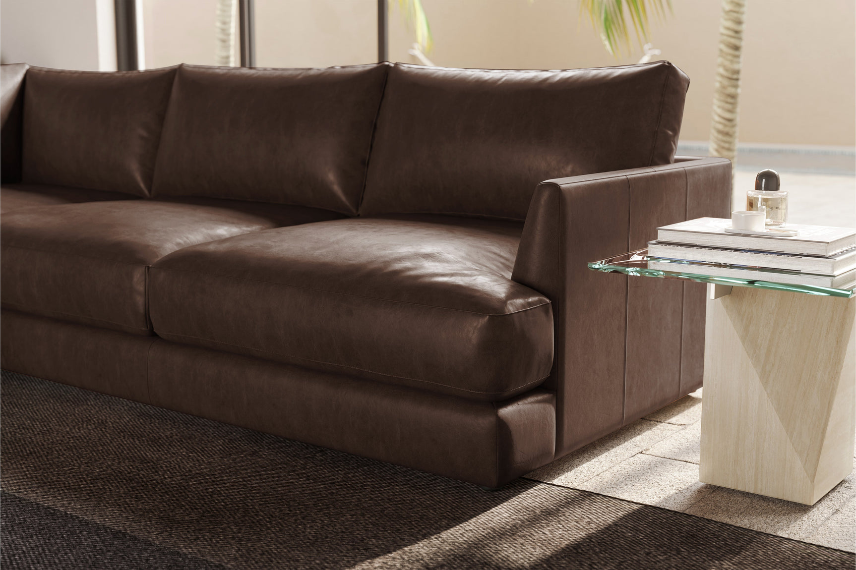 Serena Leather Sofa