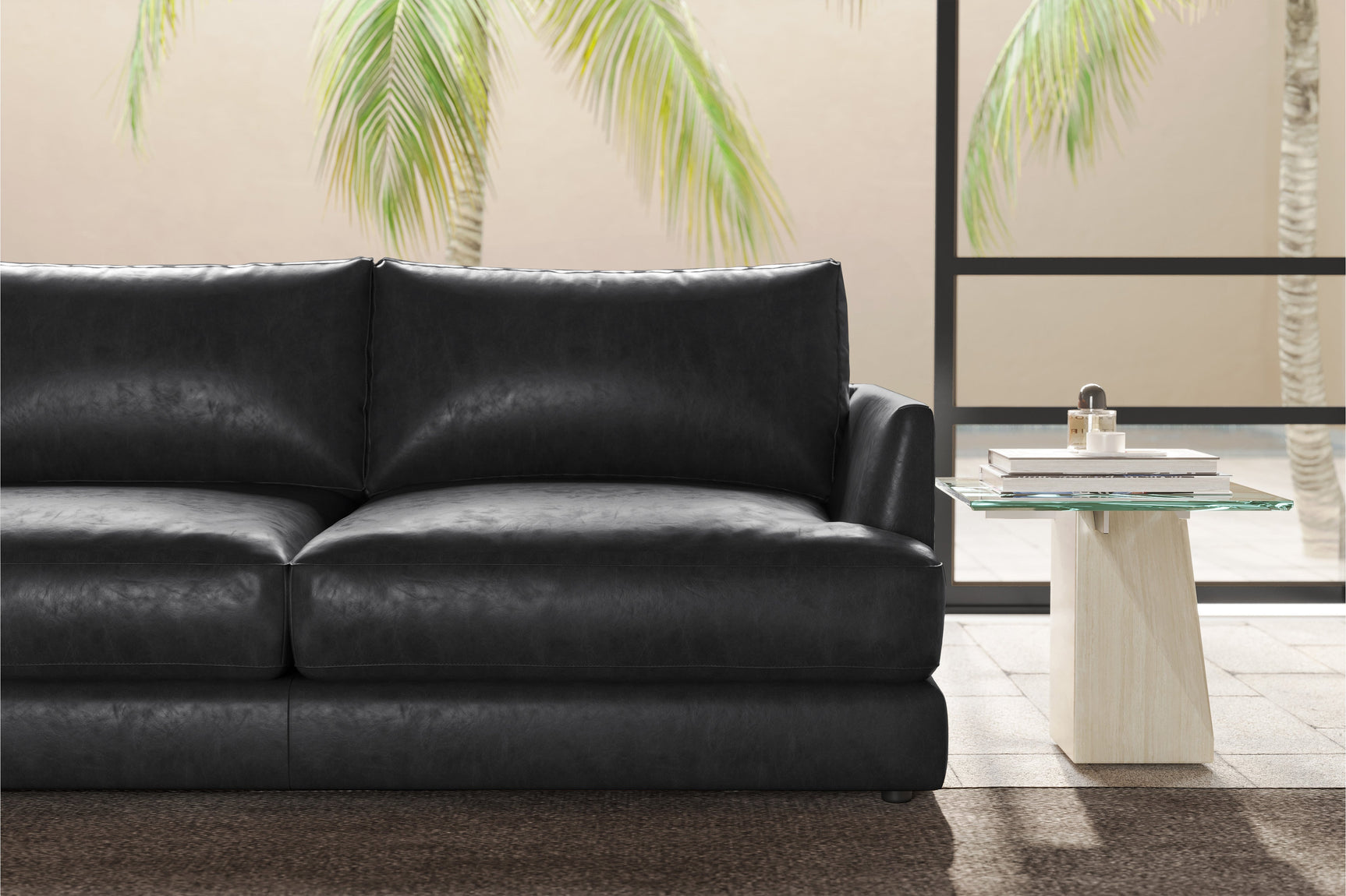 Serena Leather Sofa