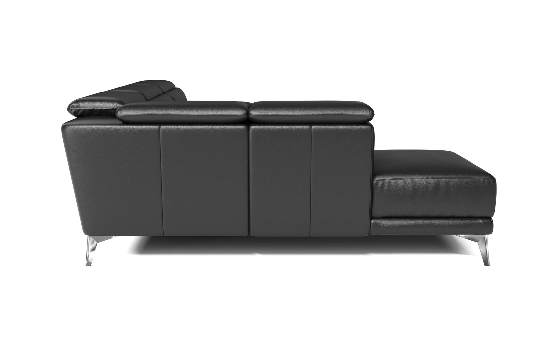Canapé sectionnel inclinable en cuir Pista