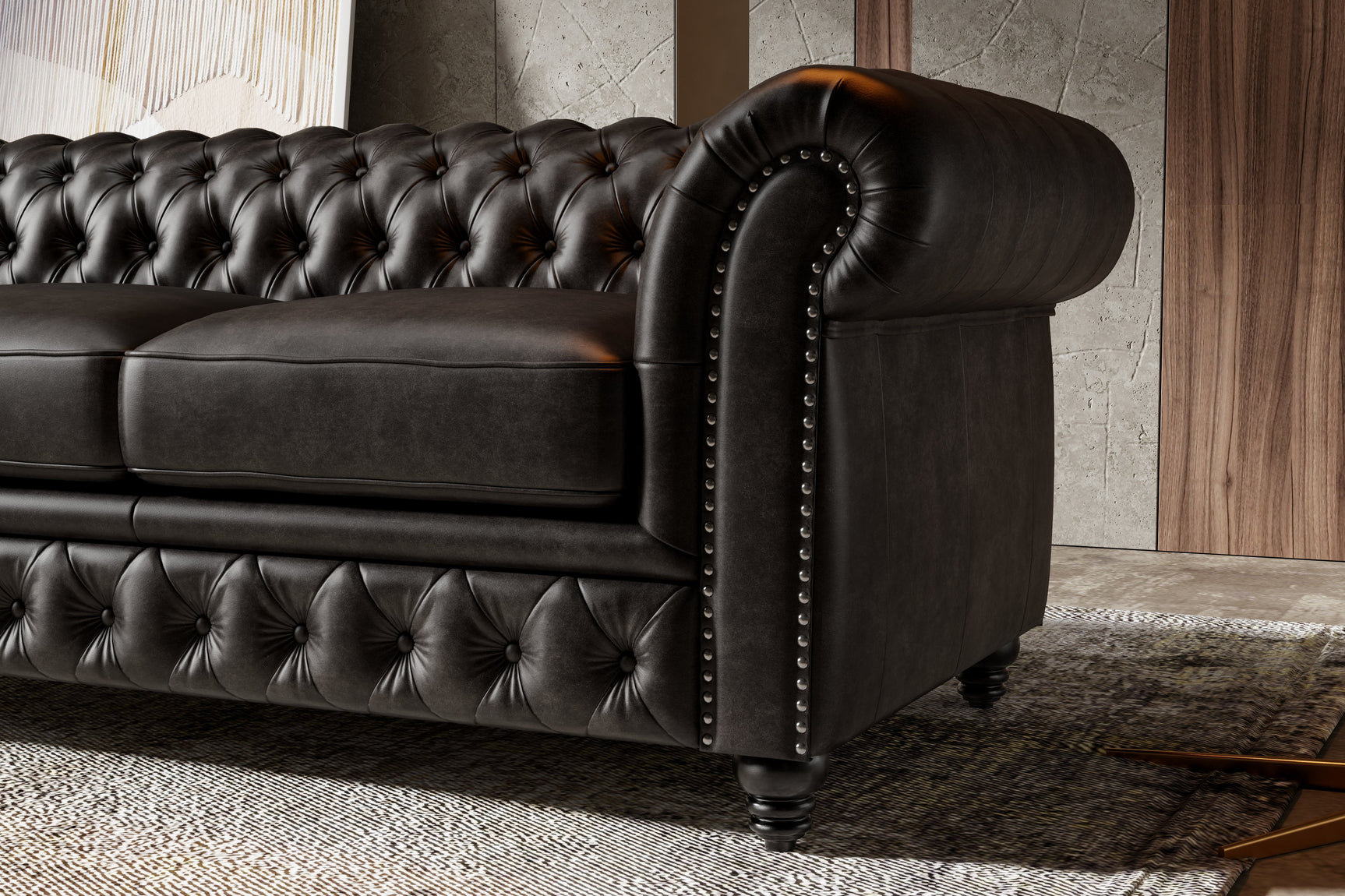 Parma Leather Chesterfield Sofa