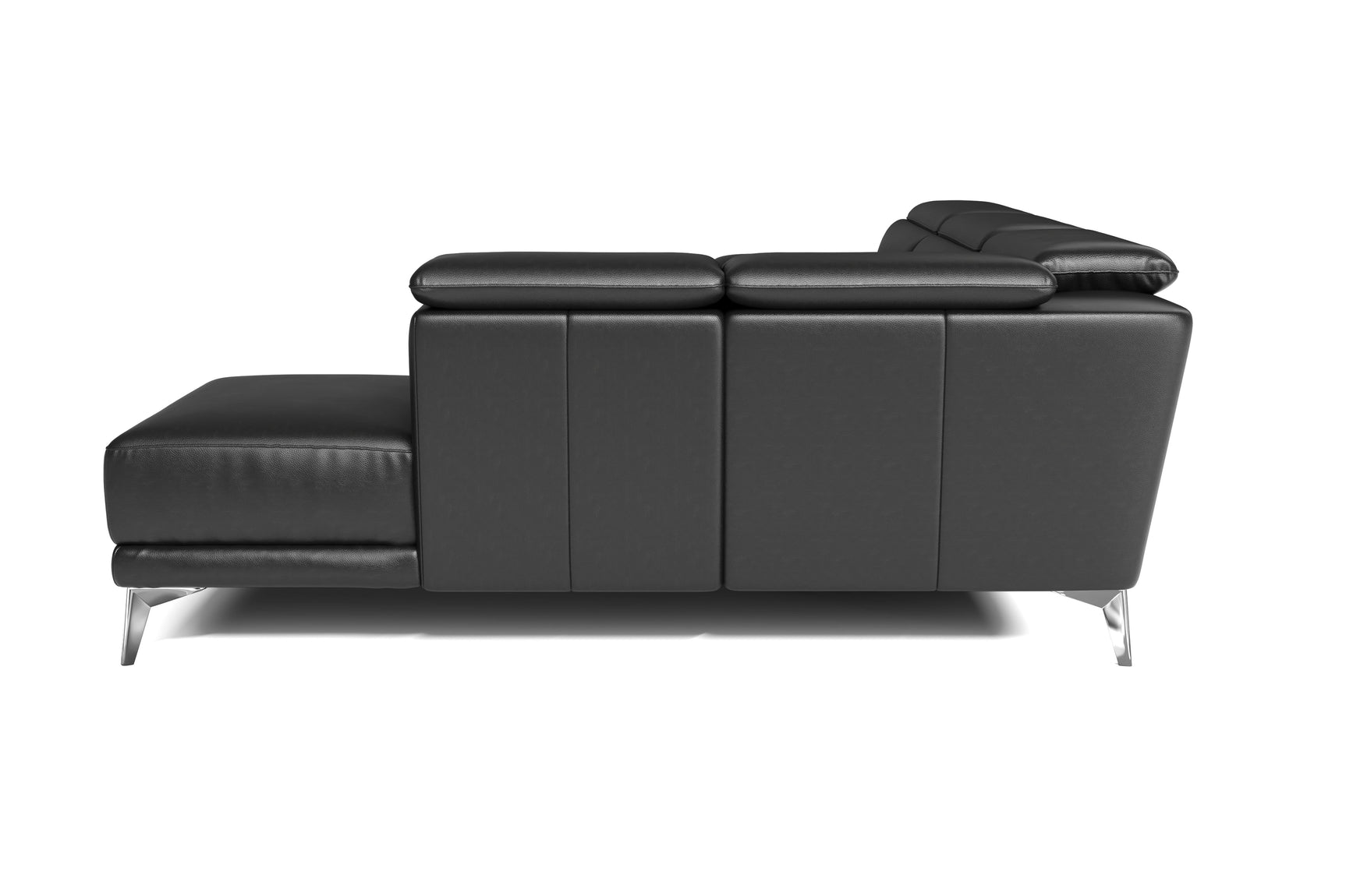 Canapé sectionnel inclinable en cuir Pista