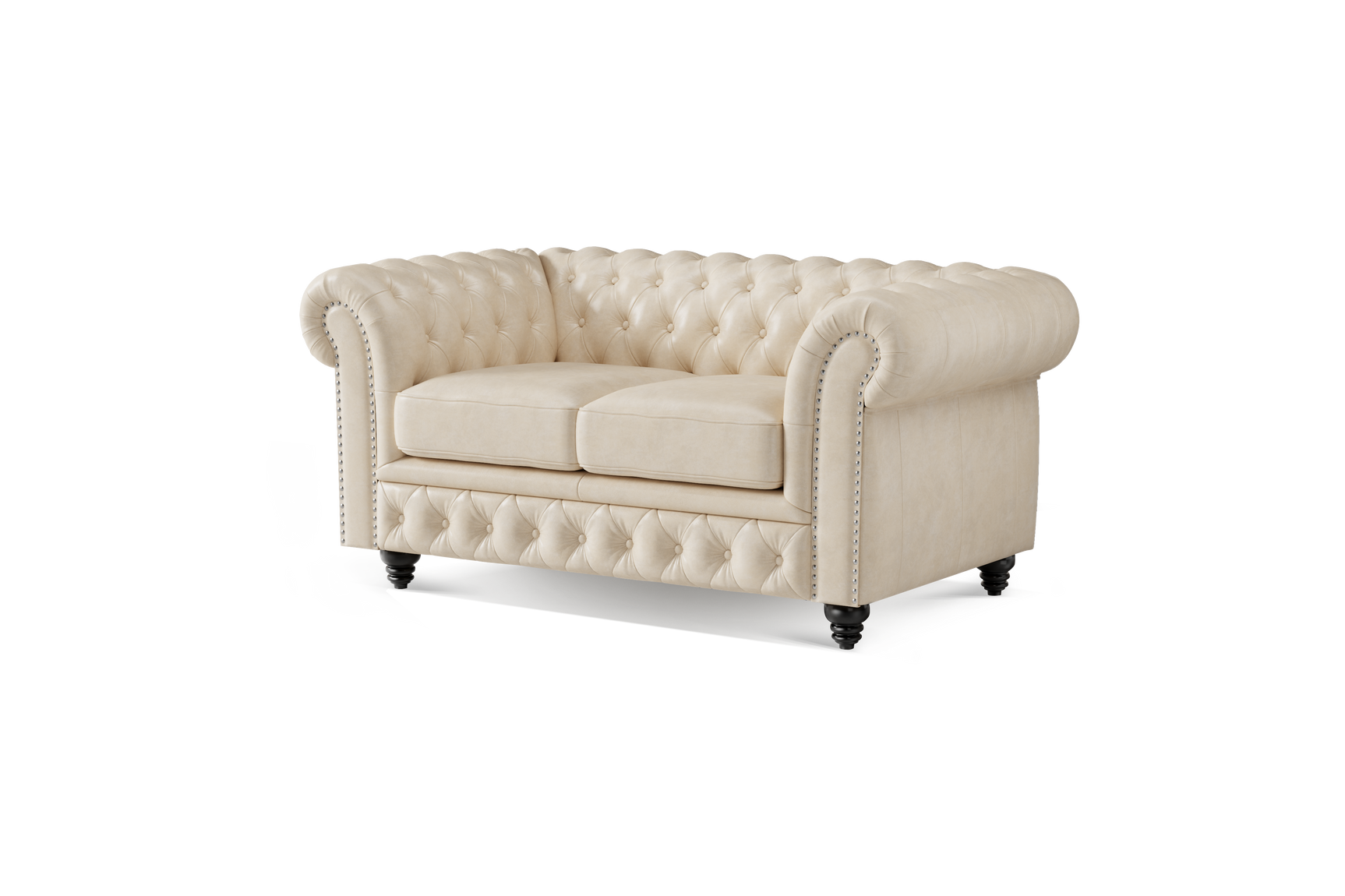 Sofá Chesterfield de cuero Parma