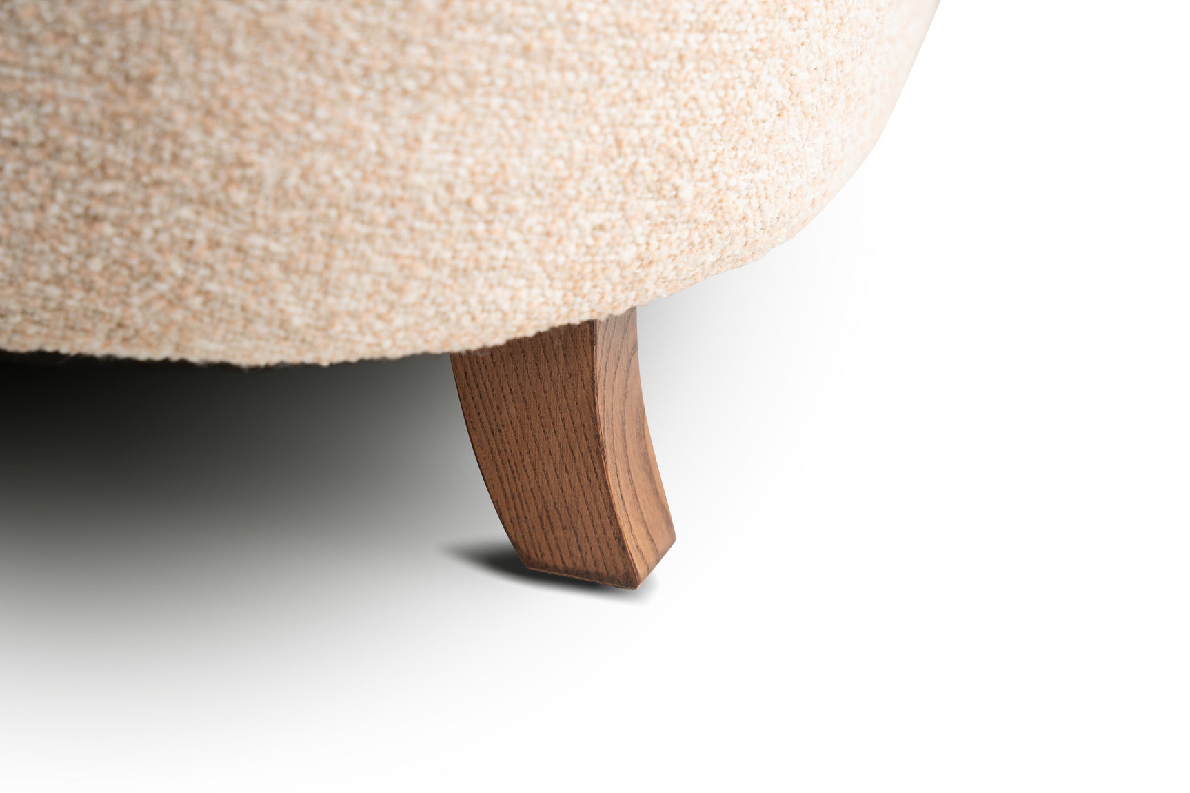 Chaise d'appoint Emma en tissu et bois