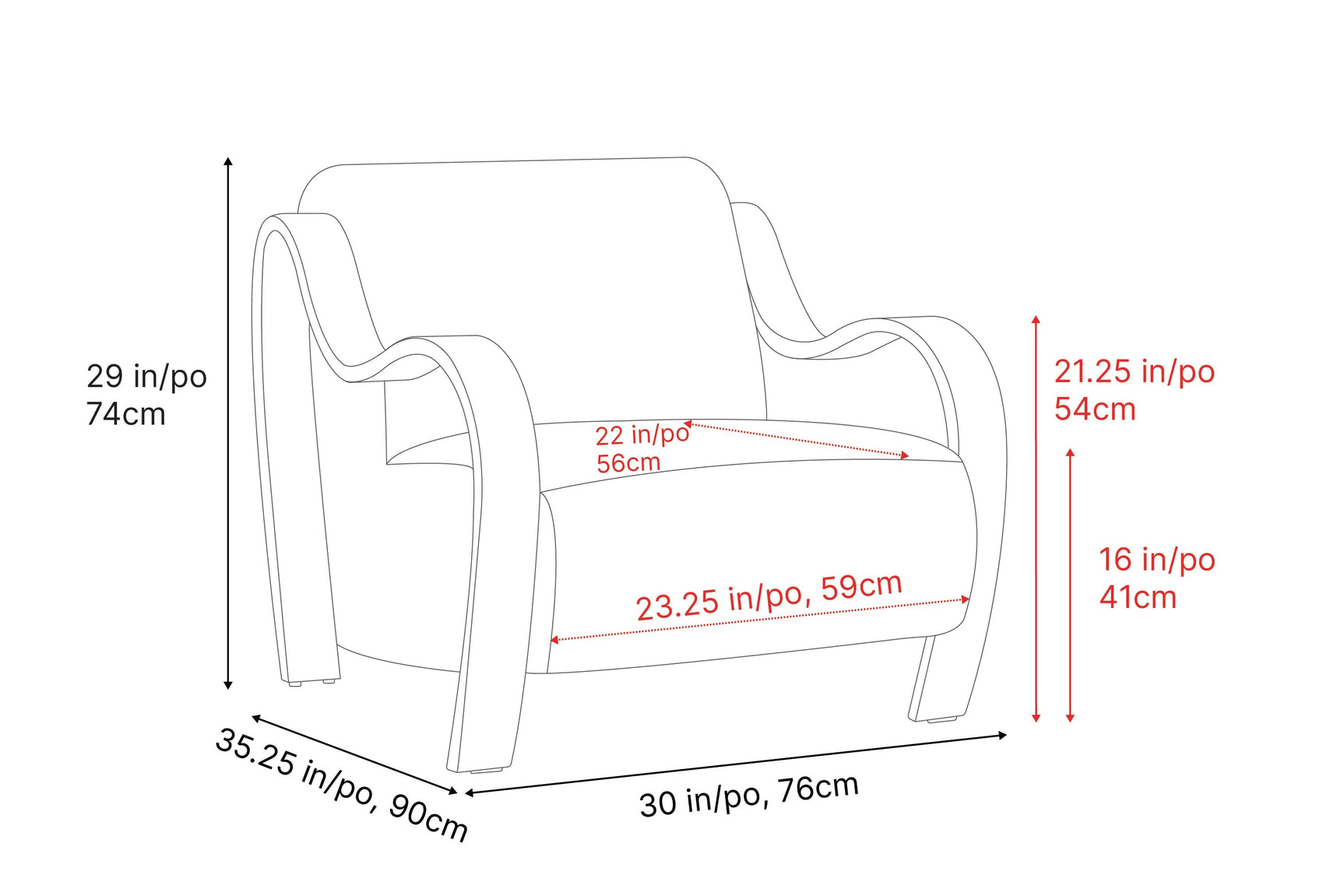 Fauteuil d'appoint Alexis Boucle