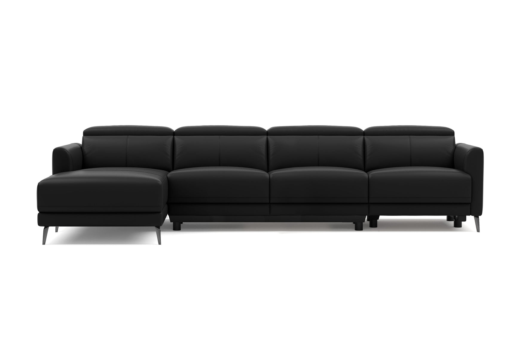Andria Leather Reclining Sectional Sofa