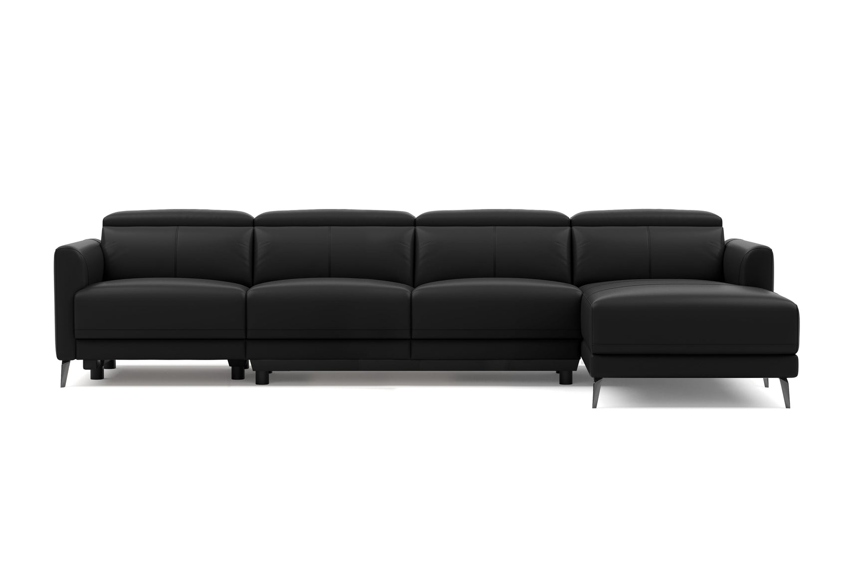 Andria Leather Reclining Sectional Sofa