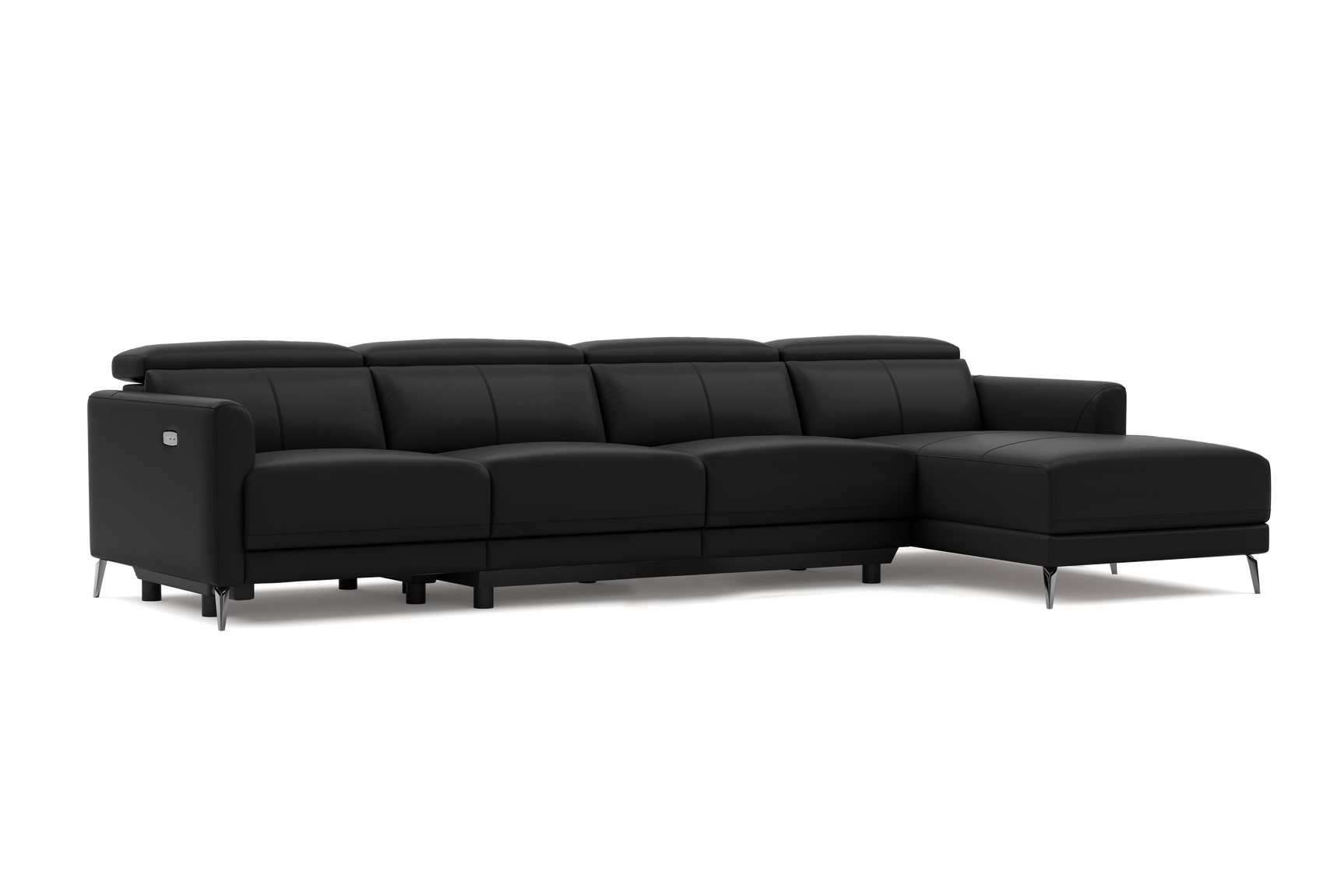 Andria Leather Reclining Sectional Sofa