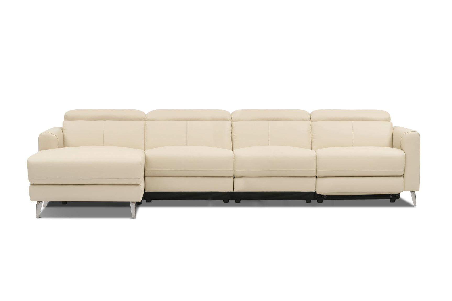 Andria Leather Reclining Sectional Sofa