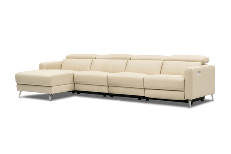 Andria Leather Reclining Sectional Sofa