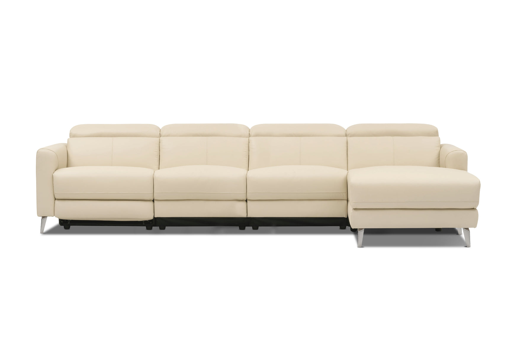 Andria Leather Reclining Sectional Sofa