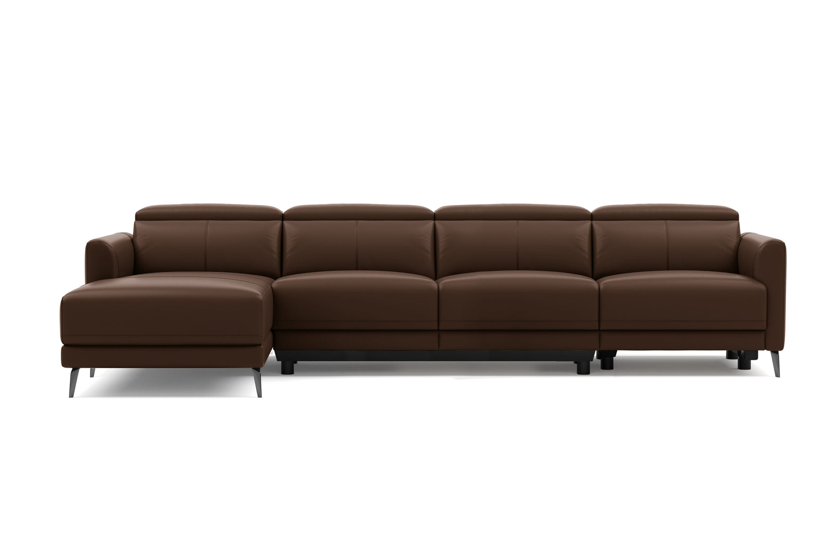 Andria Leather Reclining Sectional Sofa