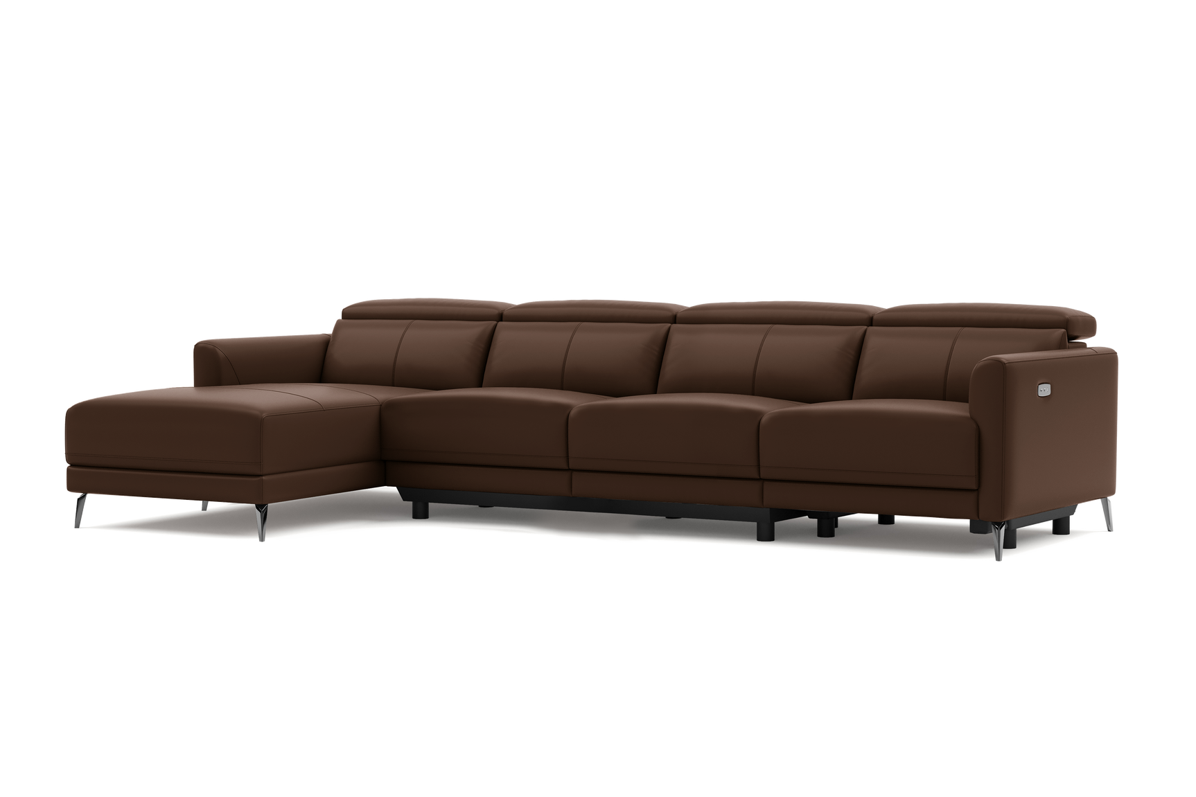 Andria Leather Reclining Sectional Sofa