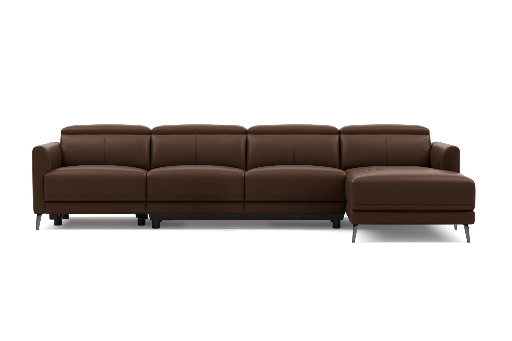 Andria Leather Reclining Sectional Sofa