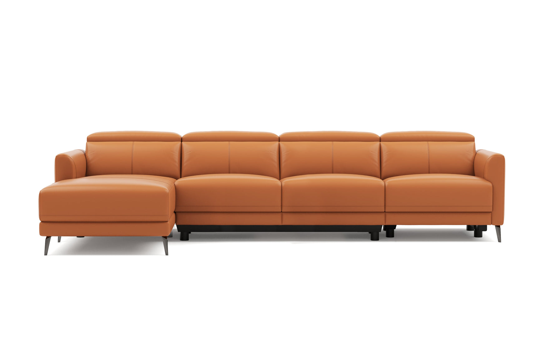 Andria Leather Reclining Sectional Sofa