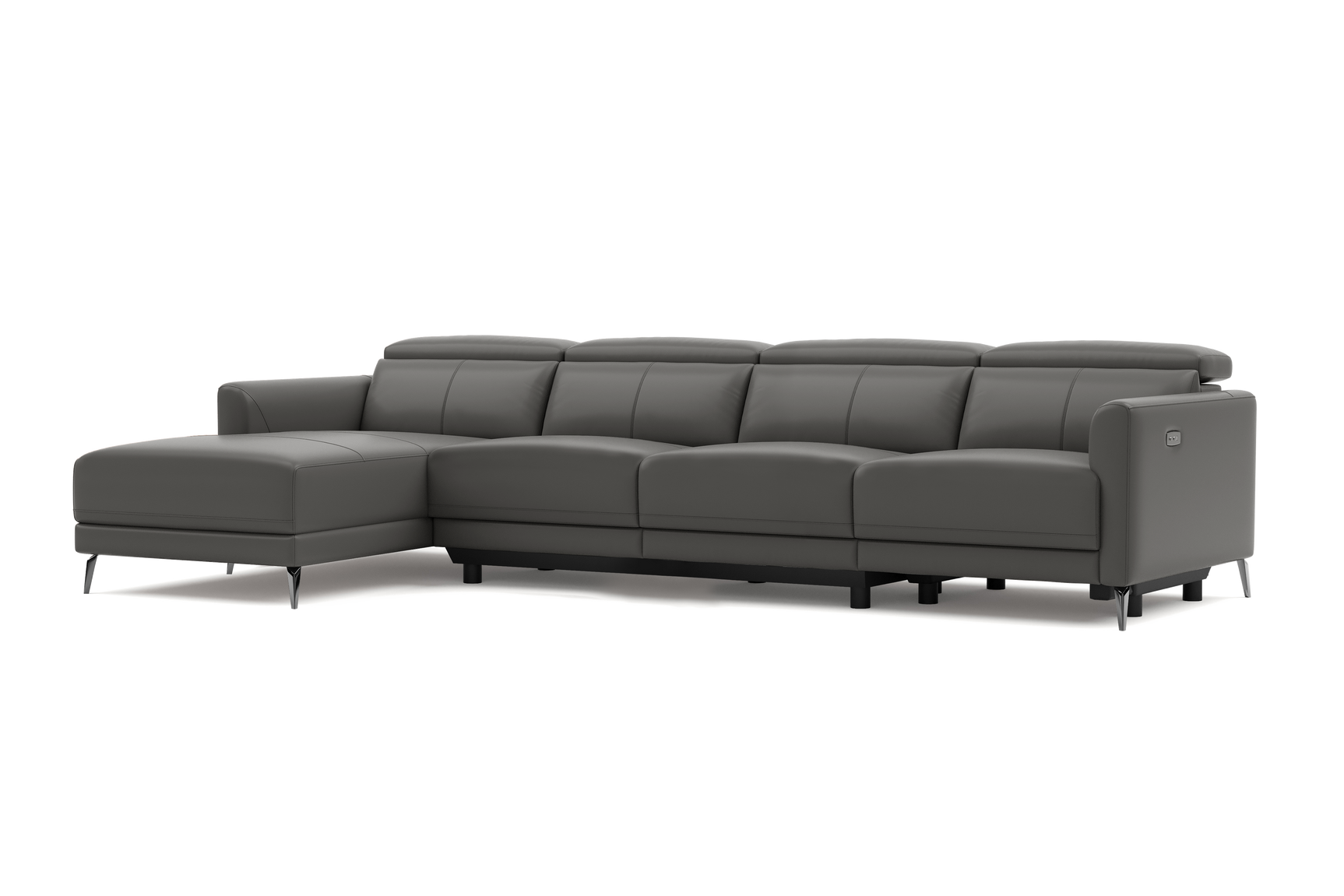 Andria Leather Reclining Sectional Sofa