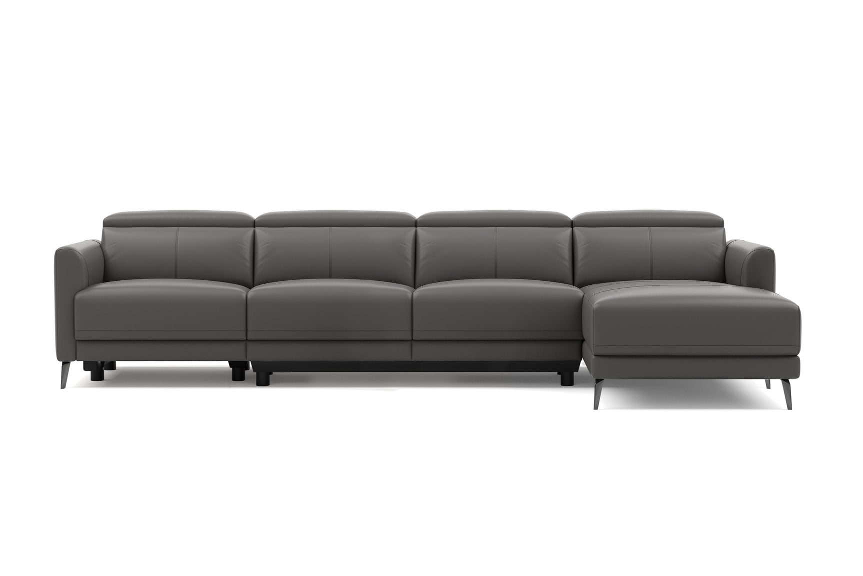Andria Leather Reclining Sectional Sofa