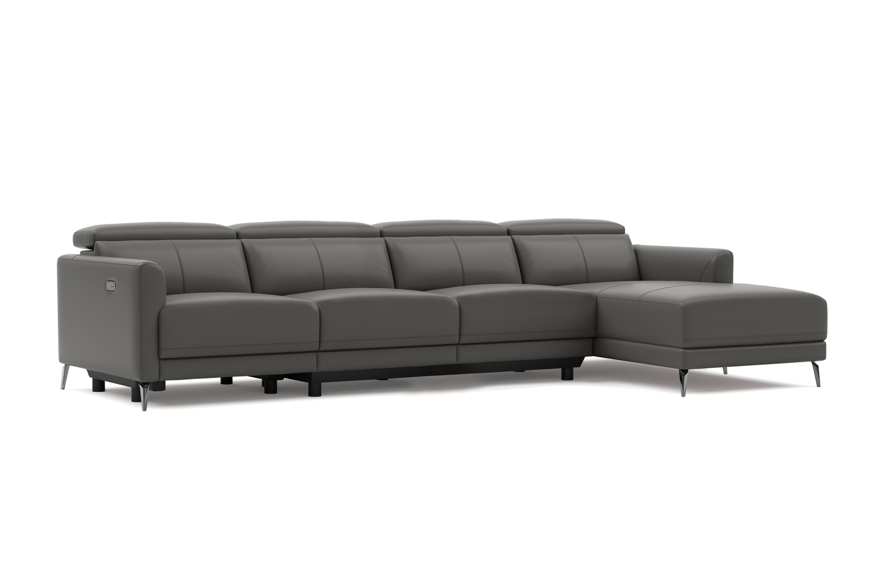 Andria Leather Reclining Sectional Sofa