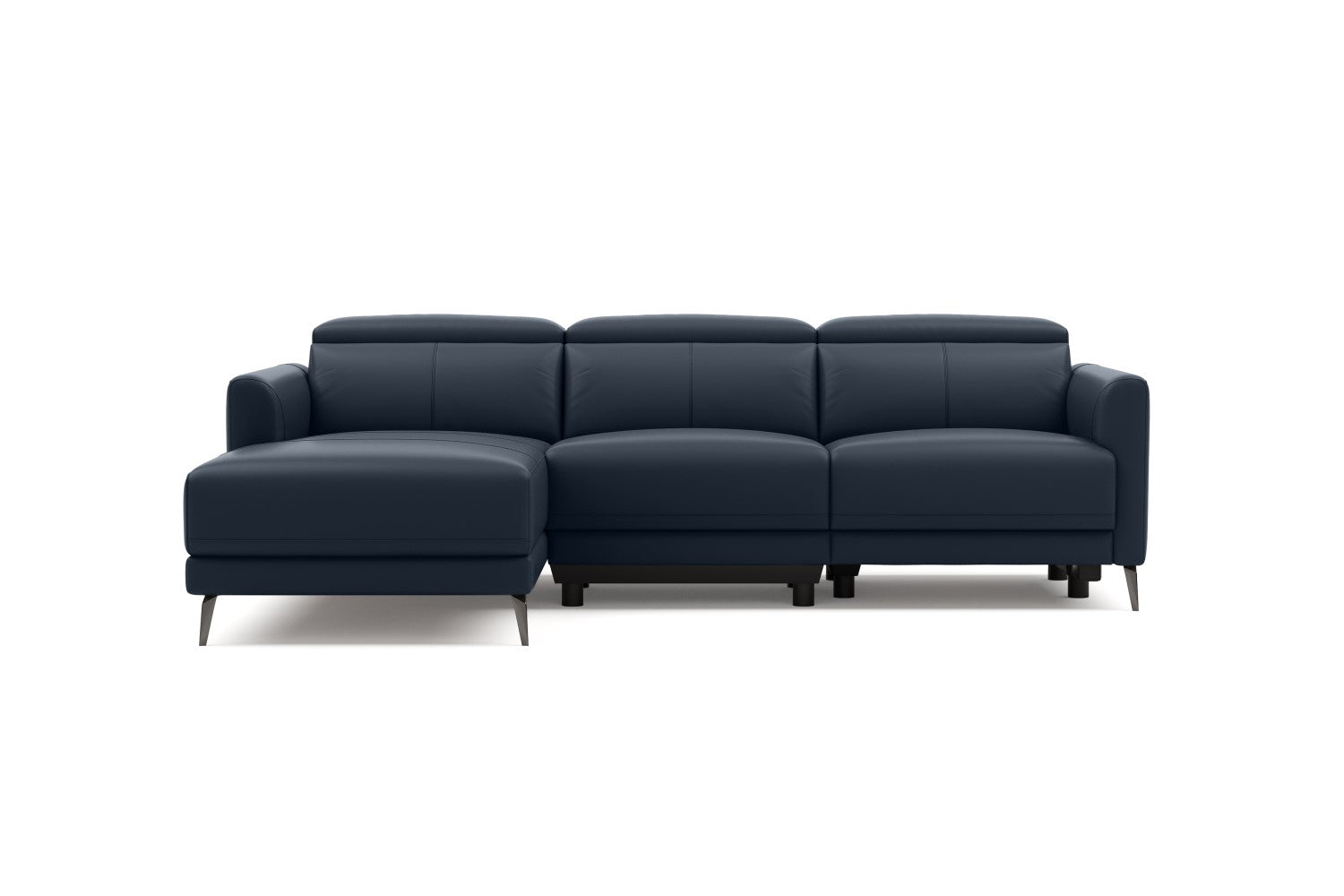 Andria Leather Reclining Sectional Sofa