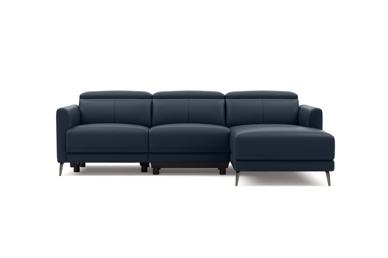 Andria Leather Reclining Sectional Sofa