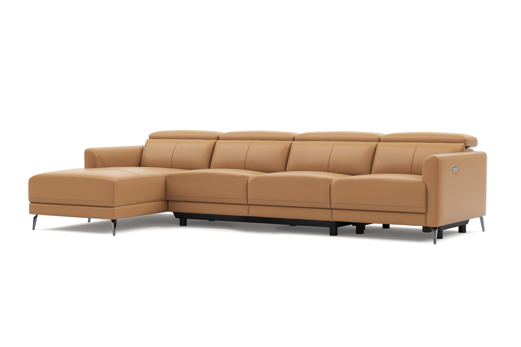 Andria Leather Reclining Sectional Sofa