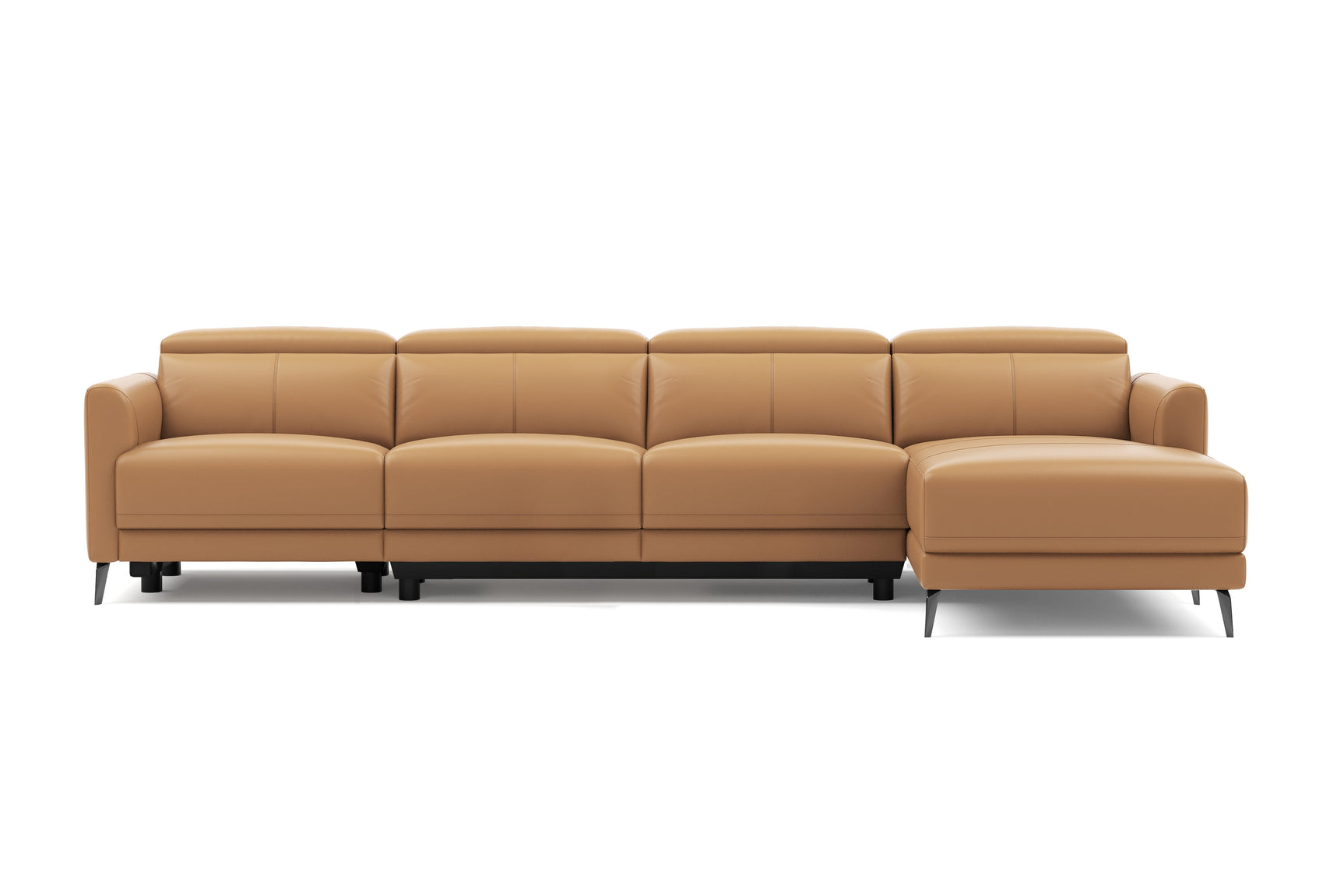 Andria Leather Reclining Sectional Sofa