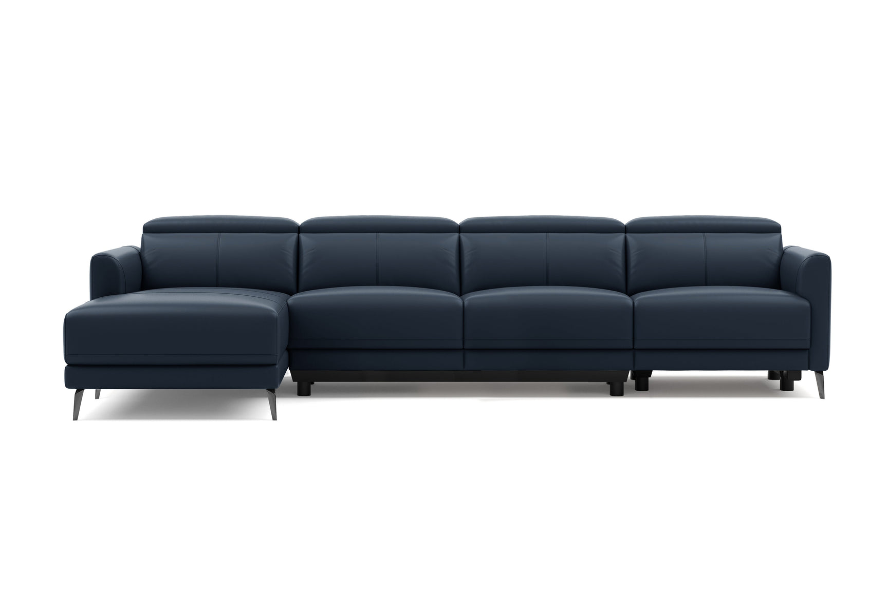 Andria Leather Reclining Sectional Sofa