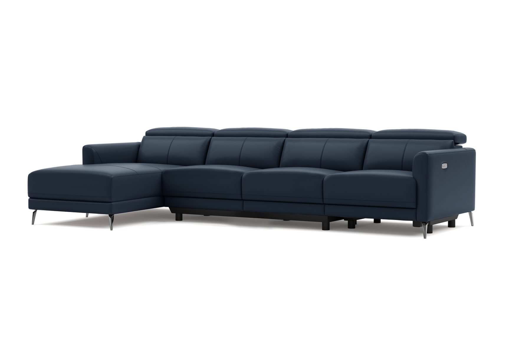 Andria Leather Reclining Sectional Sofa