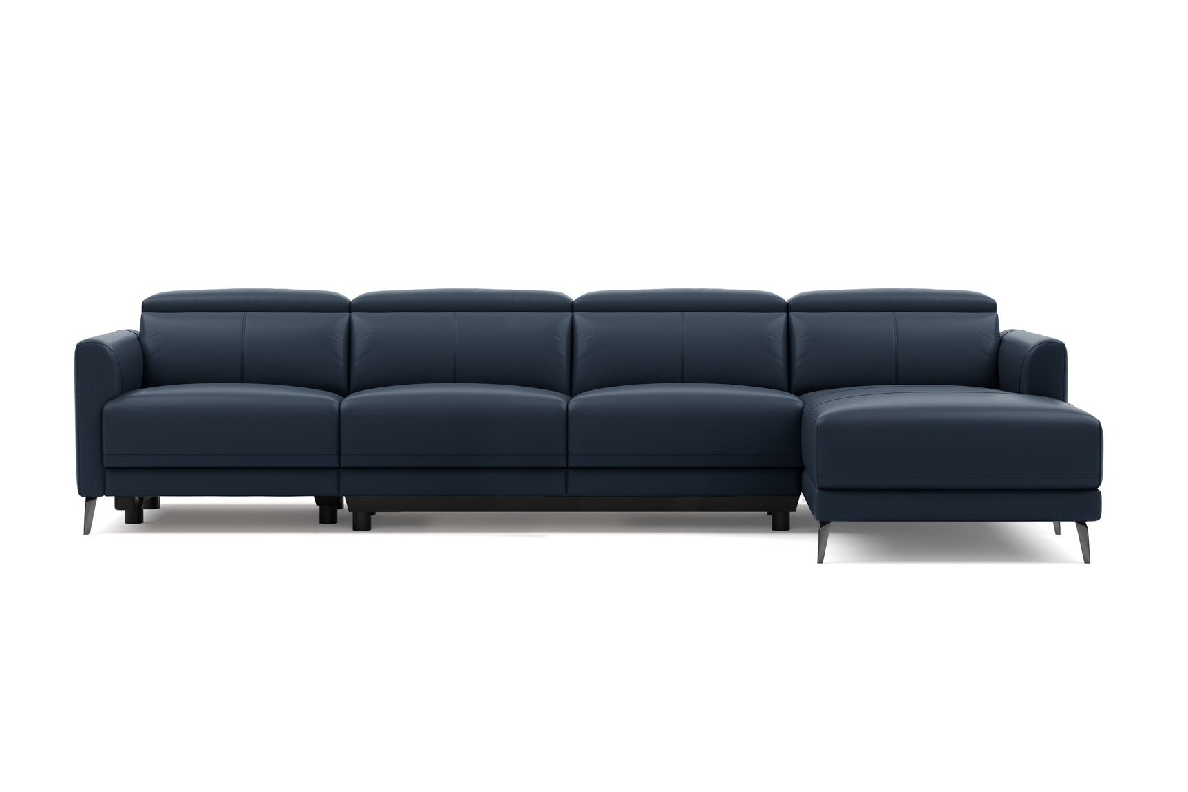 Andria Leather Reclining Sectional Sofa
