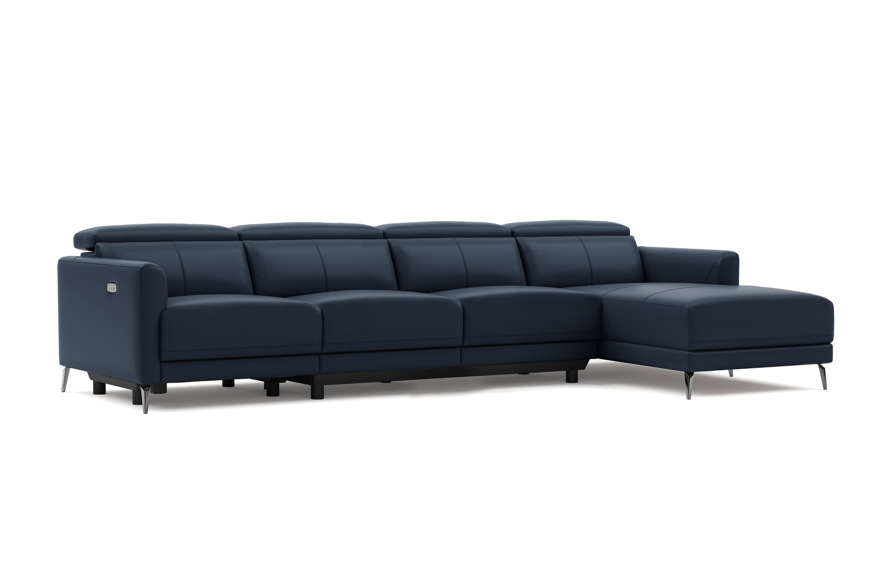 Andria Leather Reclining Sectional Sofa