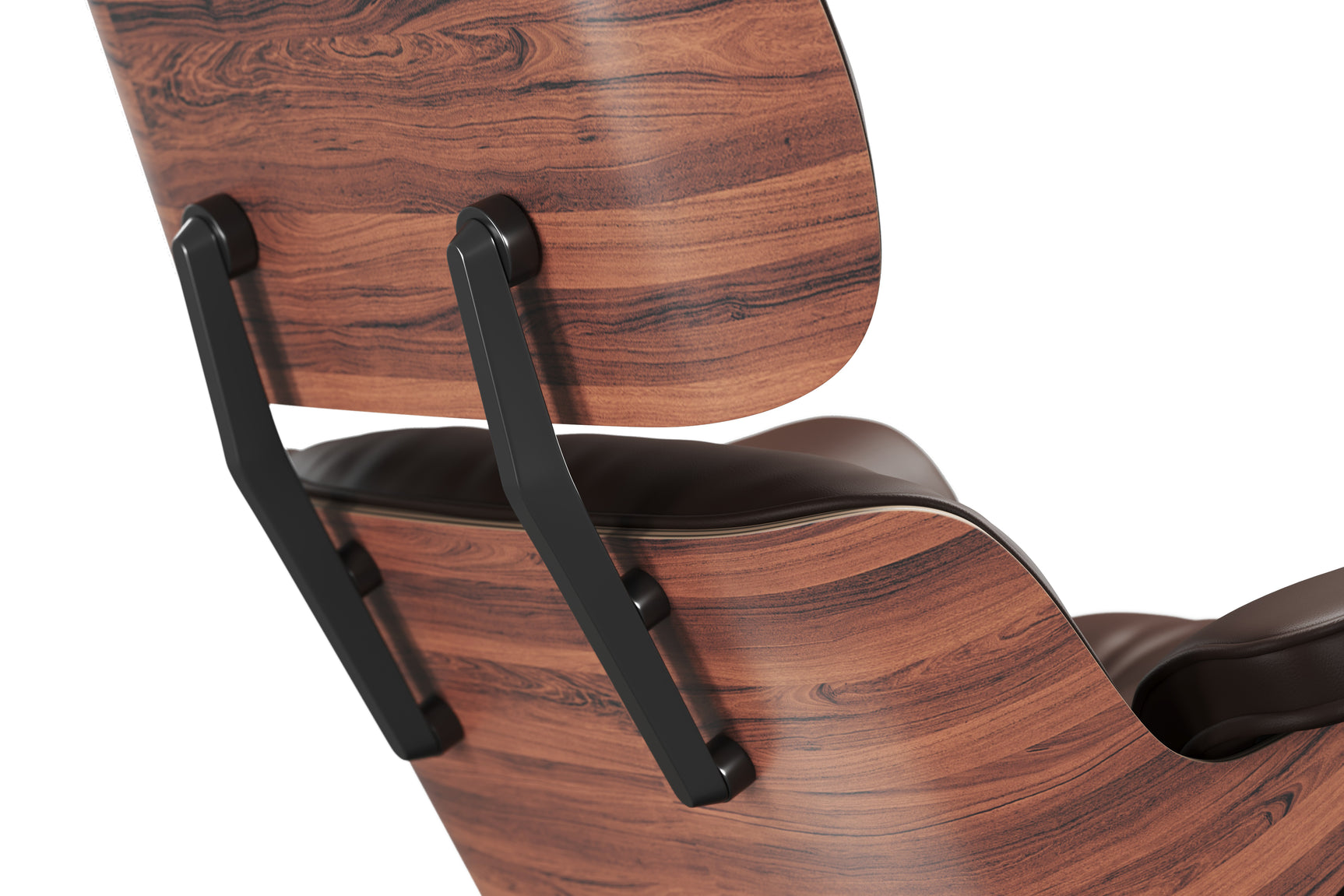 Fauteuil et pouf en cuir Armoni