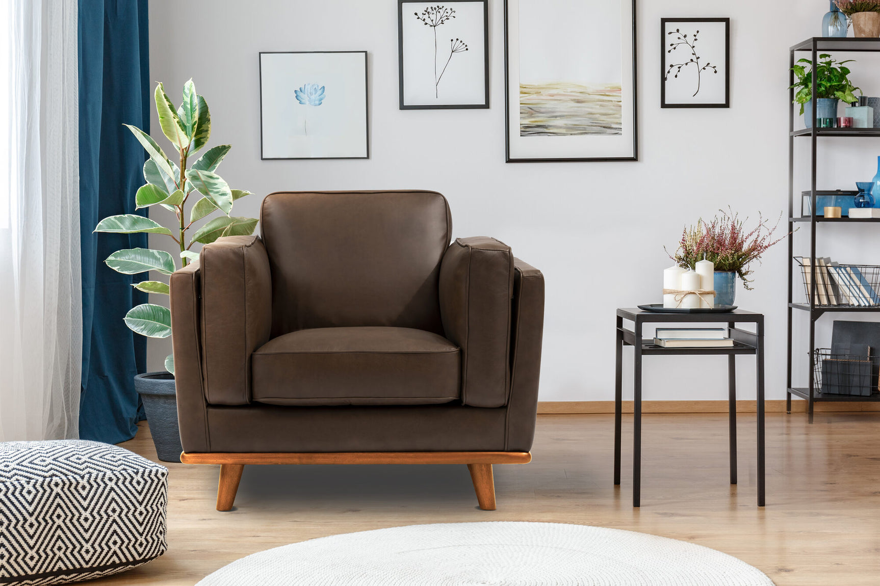 Artisan Leather Accent Chair