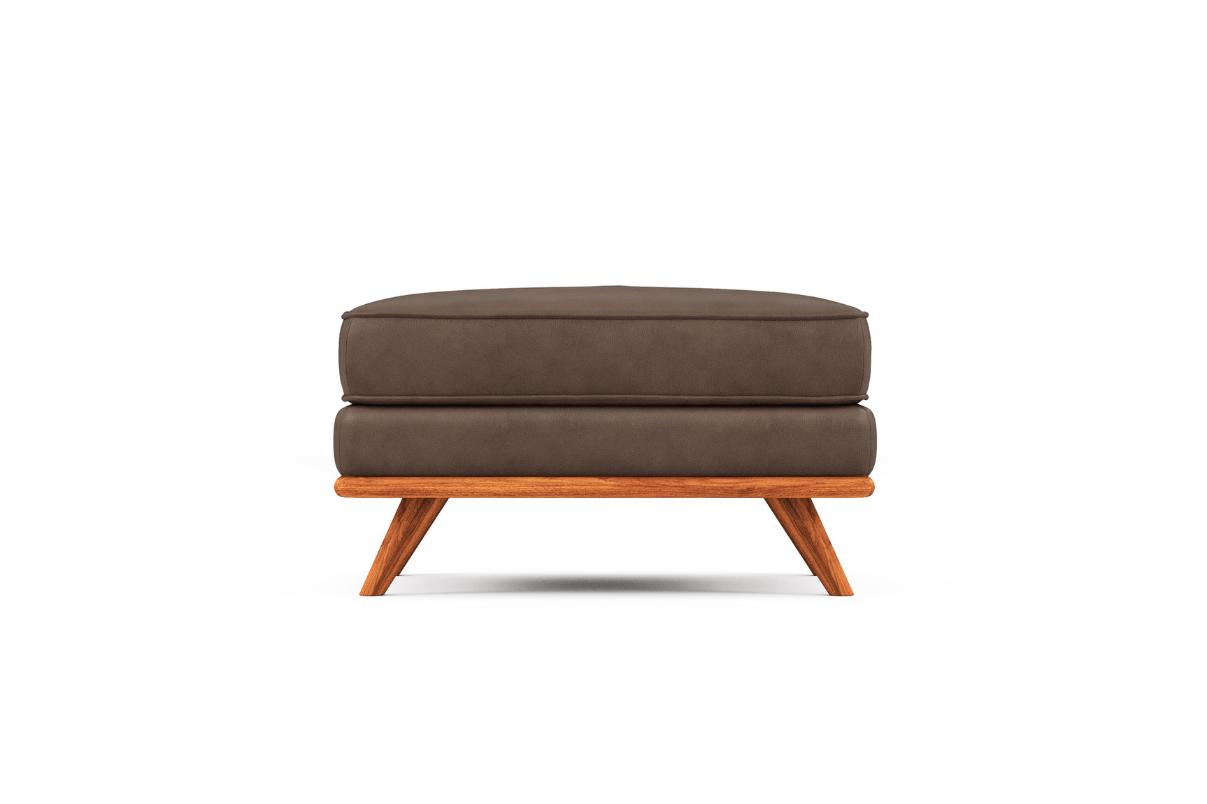 Pouf en cuir artisanal