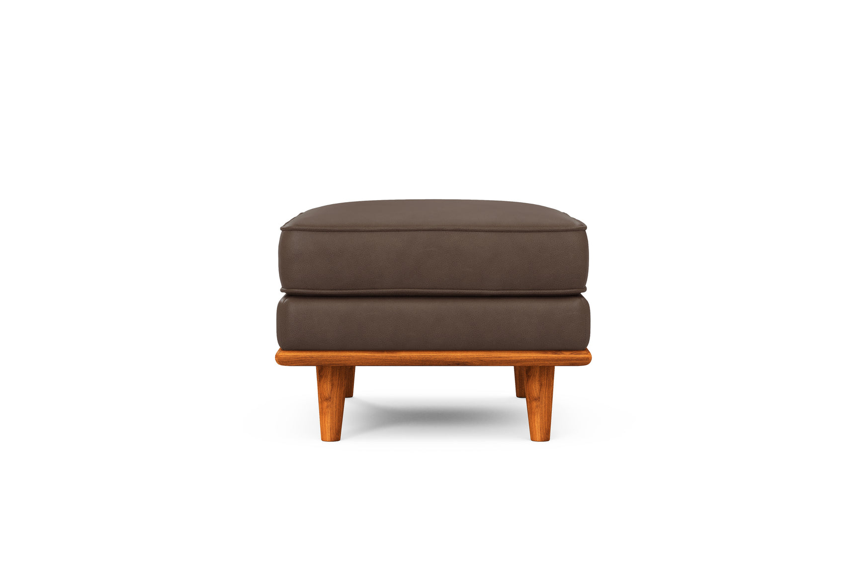 Pouf en cuir artisanal