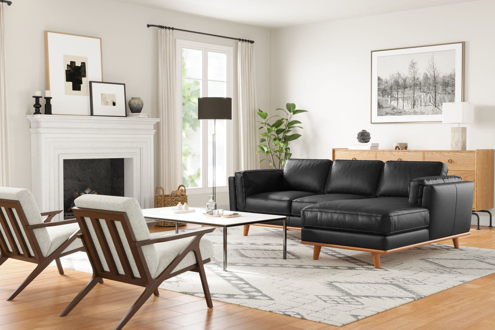 Canapé sectionnel en cuir artisanal