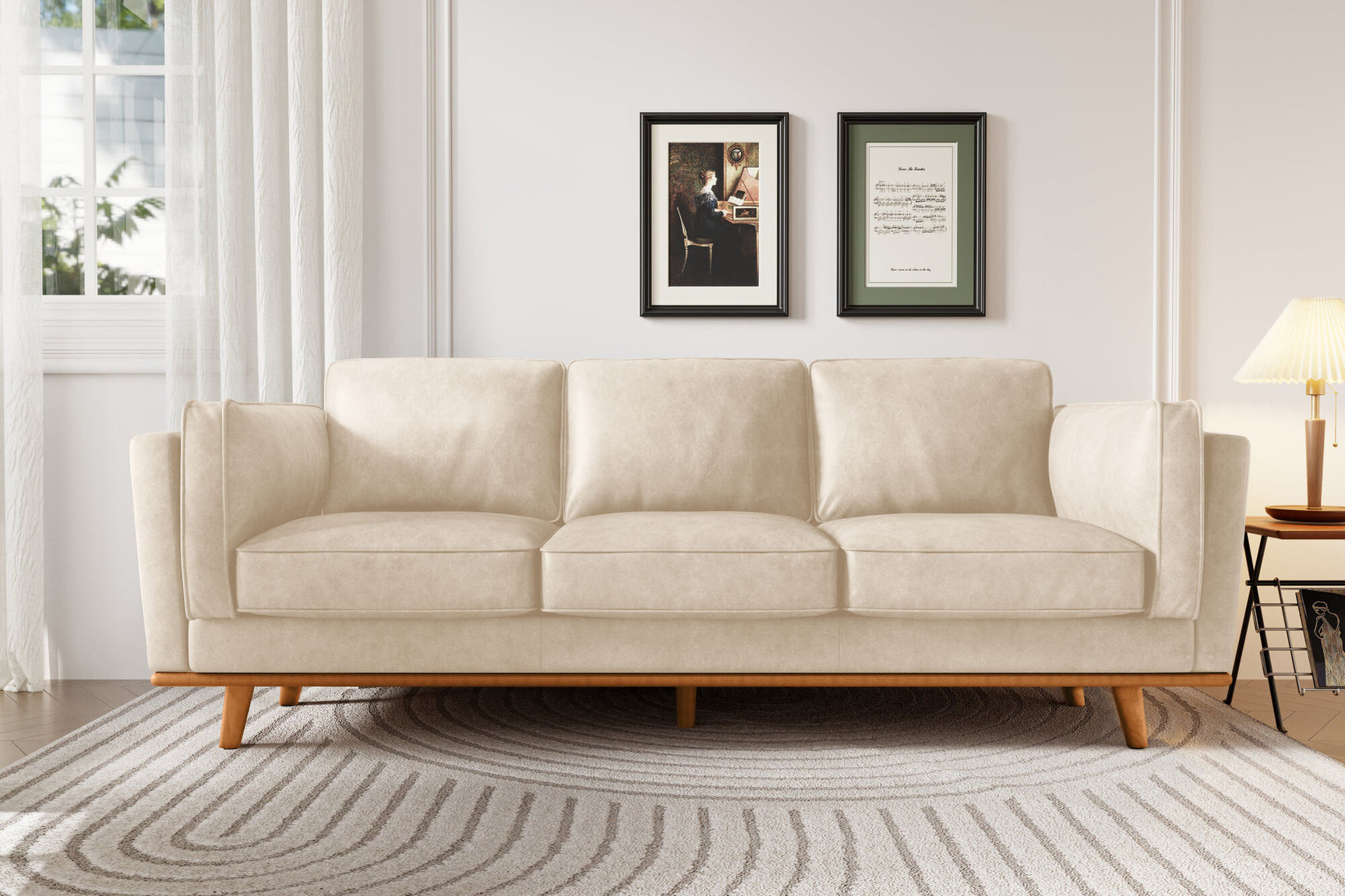 Canapé en cuir artisanal