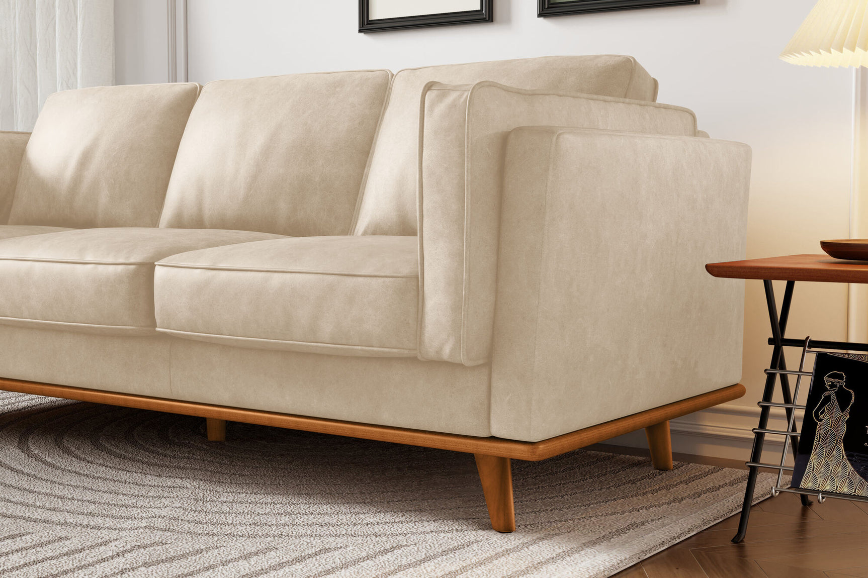 Canapé en cuir artisanal