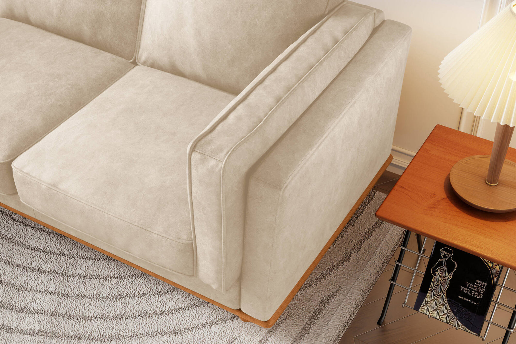 Canapé en cuir artisanal