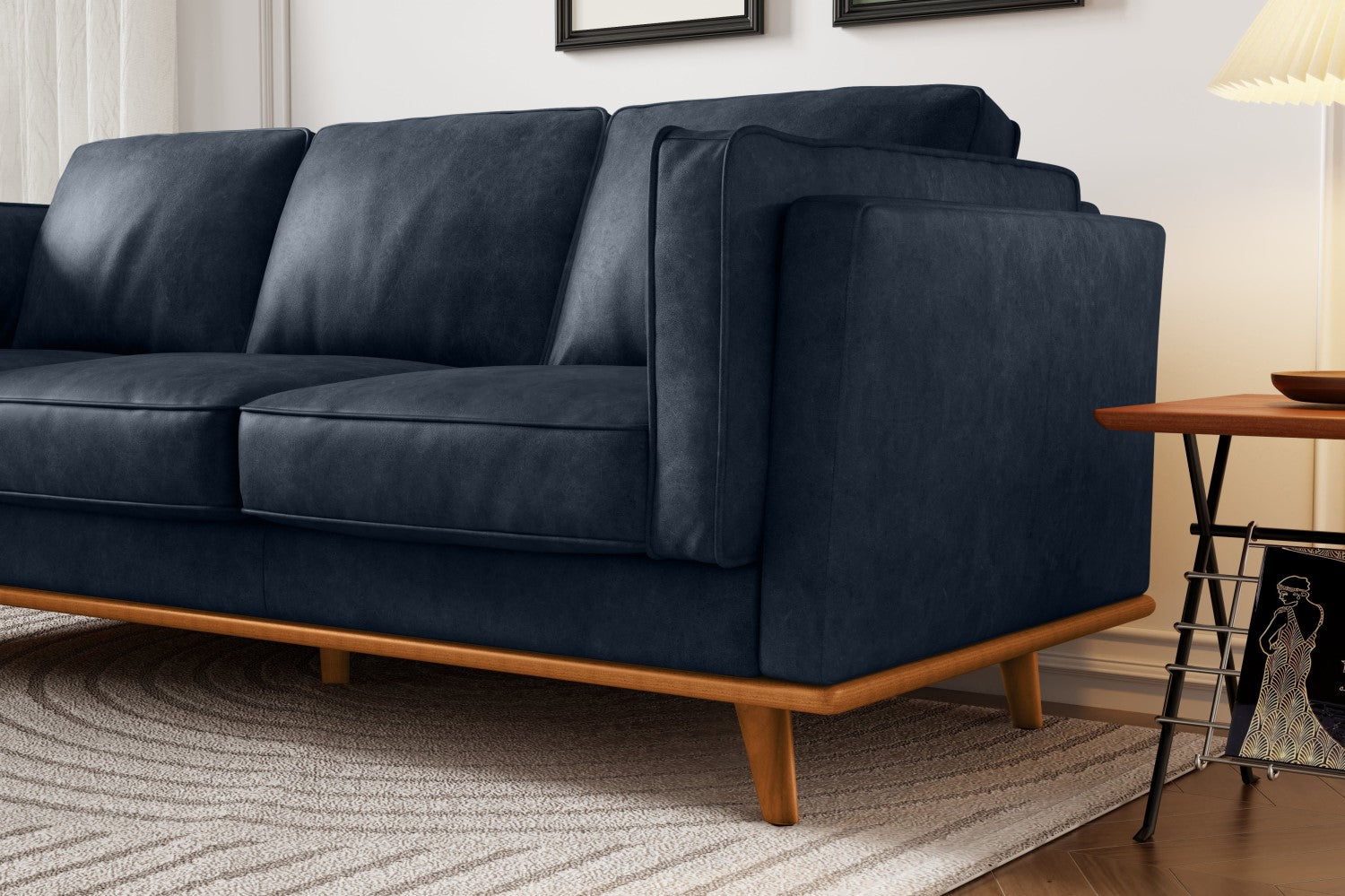 Canapé en cuir artisanal