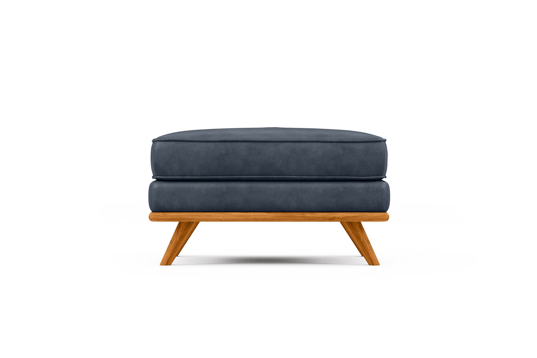 Pouf en cuir artisanal