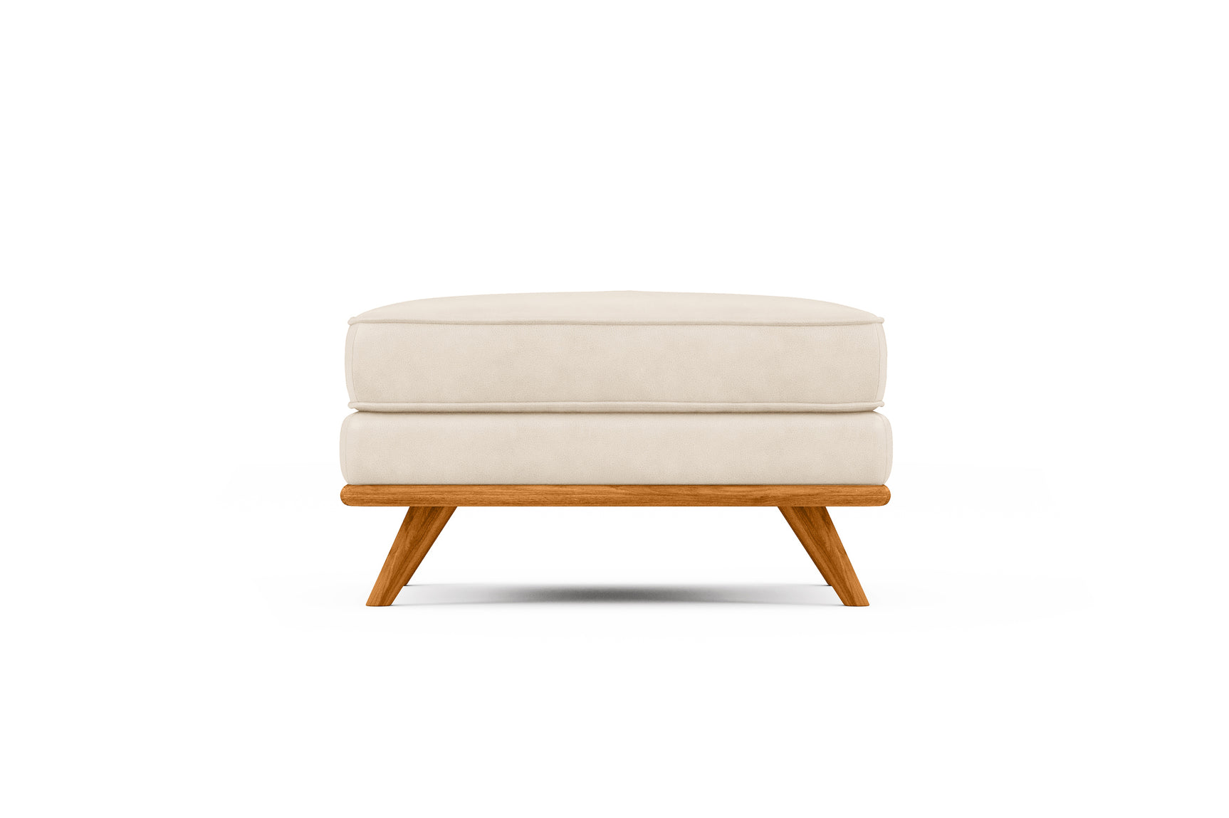 Pouf en cuir artisanal