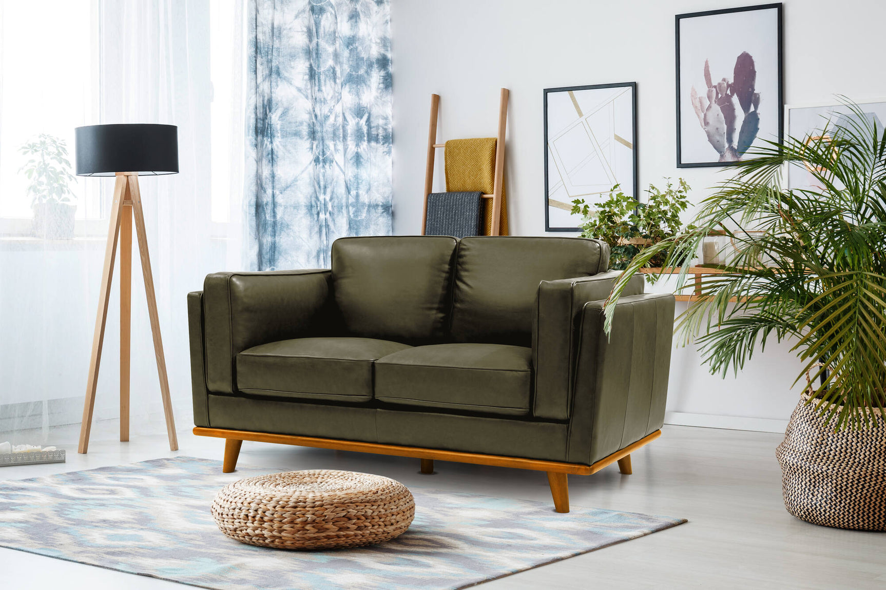 Canapé en cuir artisanal