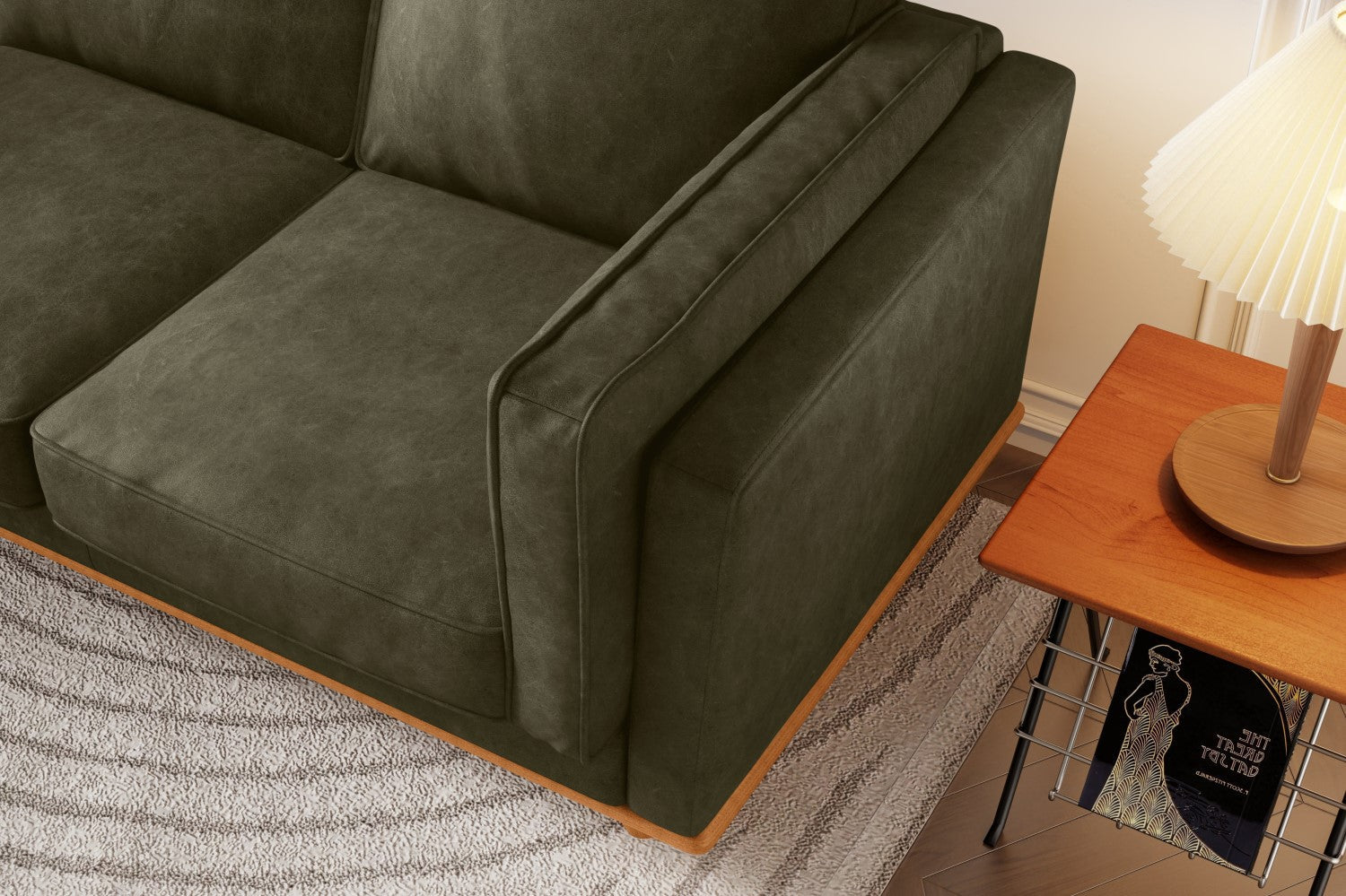 Canapé en cuir artisanal