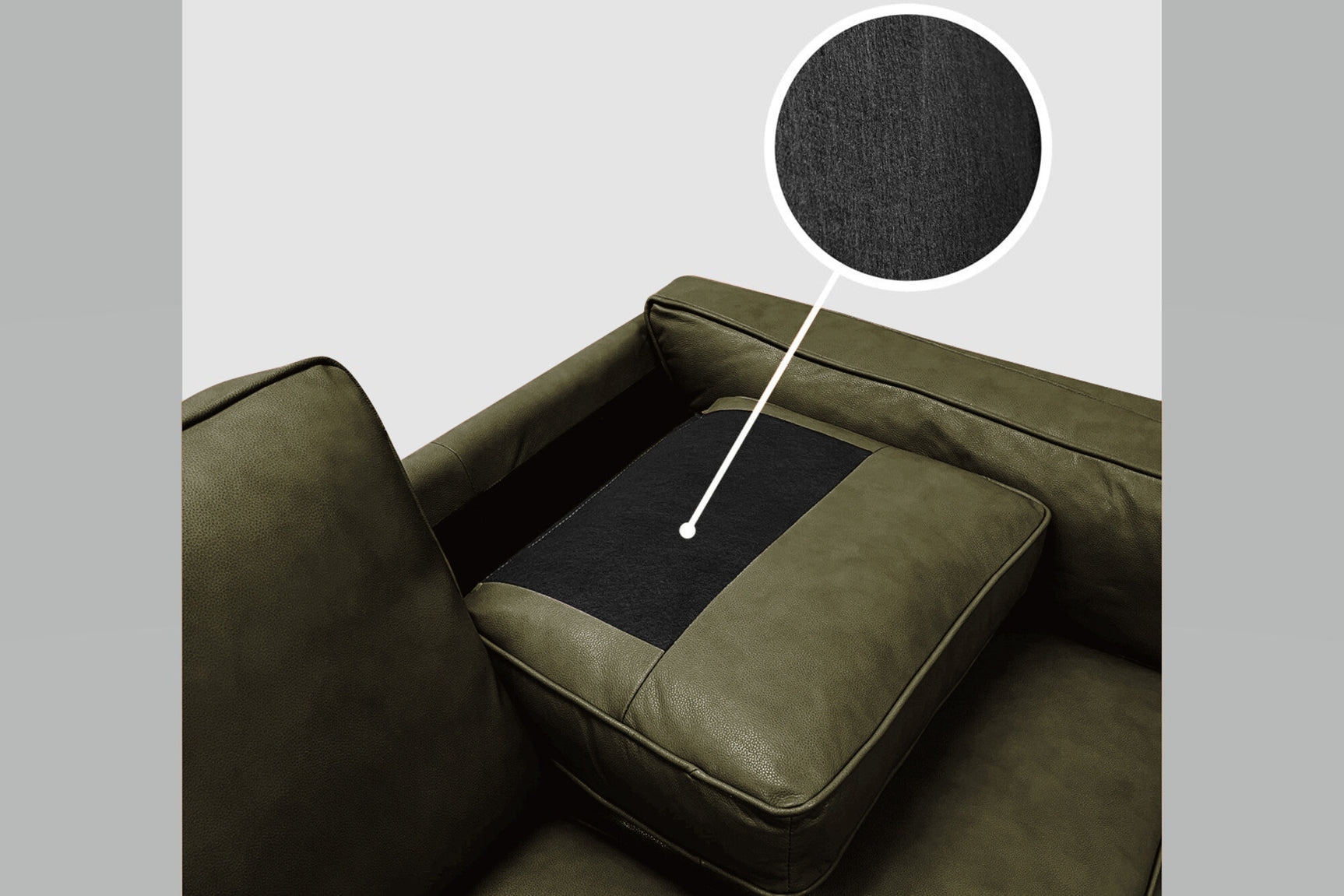 Canapé d'angle sectionnel en cuir artisanal