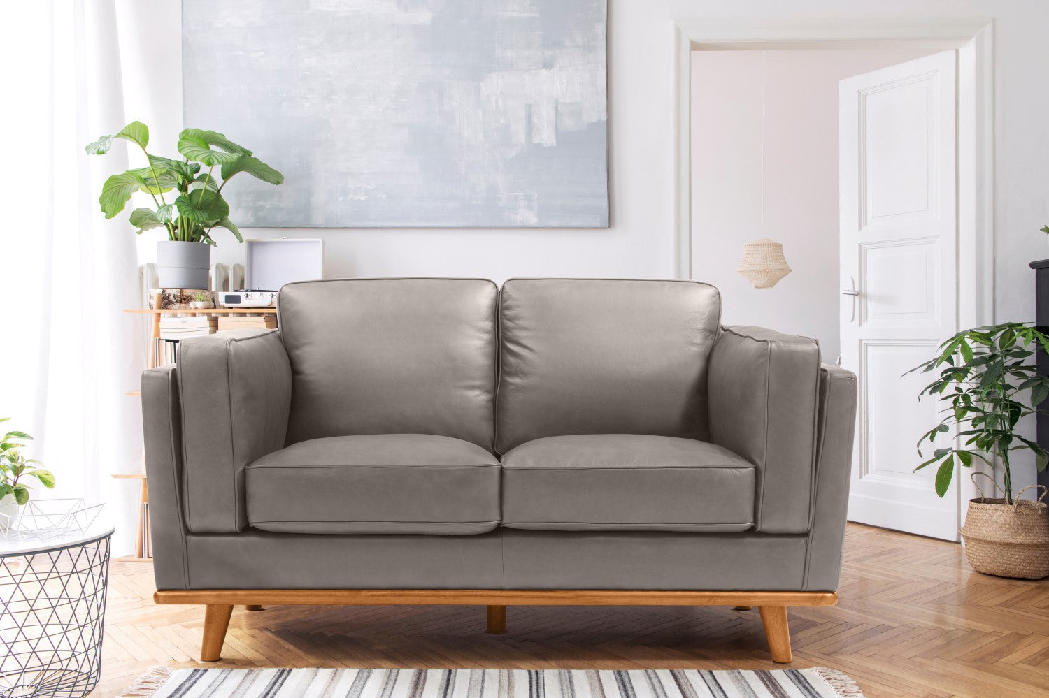 Canapé en cuir artisanal