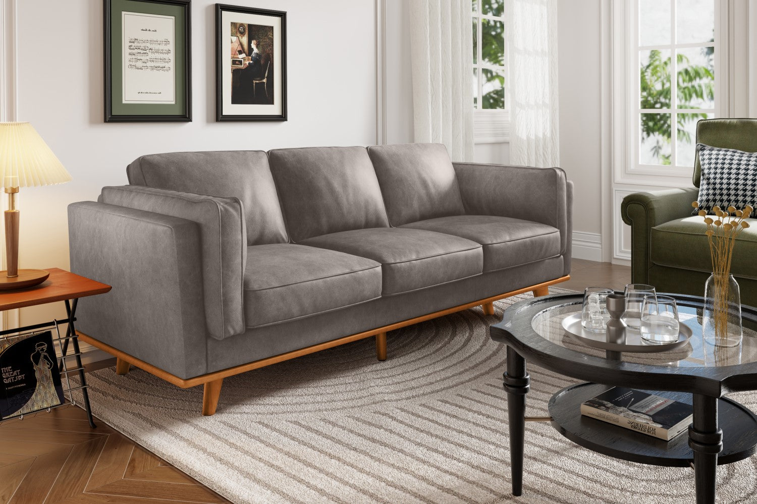 Canapé en cuir artisanal