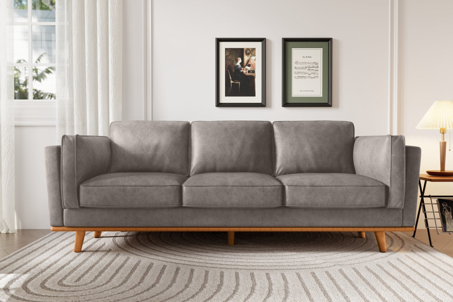 Canapé en cuir artisanal