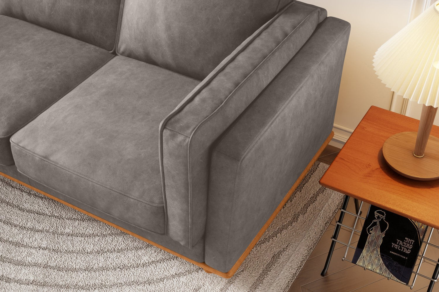 Canapé en cuir artisanal