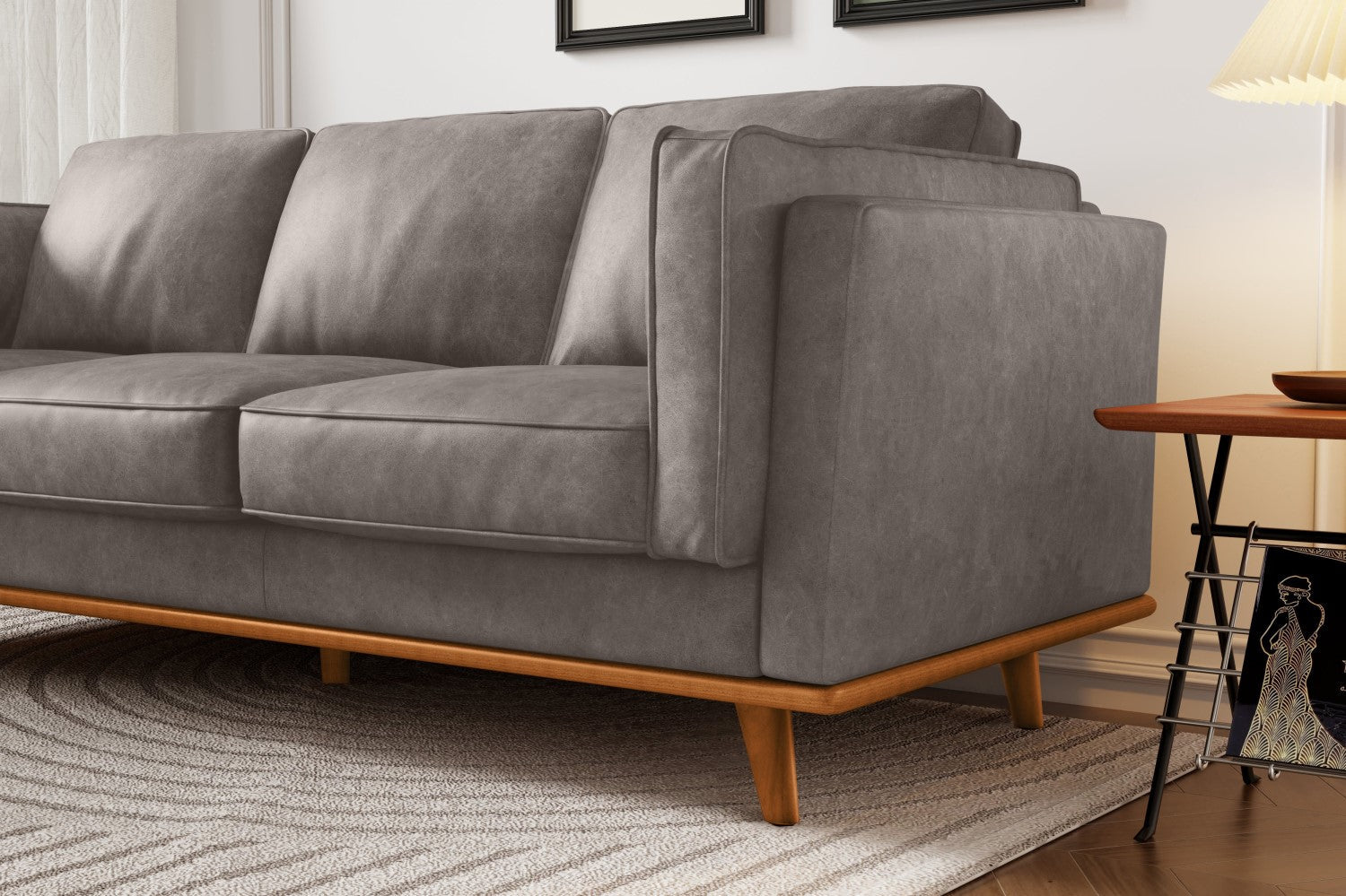 Canapé en cuir artisanal